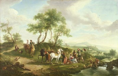 Falconry by Johannes van der Bent